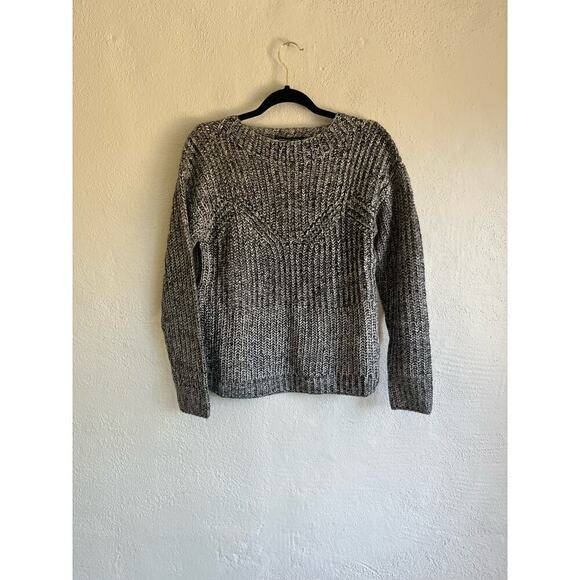 Anthropologie Endless Rose Woman Charcoal Round Neck Open Back Sweater, … - Picture 1 of 10